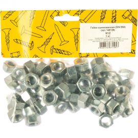 Оцинкованная гайка КрепСтройГрупп М12 DIN 934, 1 кг 145129 