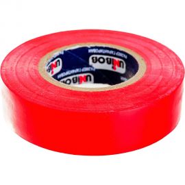 Изолента ПВХ UNIBOB 19 мм х 20 м, красная, 150 мкм 211757 