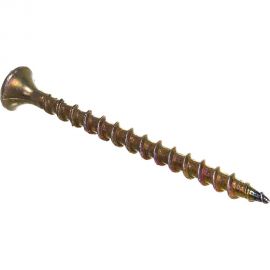 Саморезы с потайной головкой и крупным шагом МТК желтый цинк 1 кг, 3,5x51 113073 