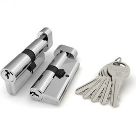 Цилиндровый механизм с вертушкой Fuaro R302/70 mm /30+10+30/ CP хром 5 кл. 27785 