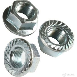 Шестигранная гайка с фланцем BEFAST DIN 6923, покрытие белый цинк М8, 100 шт. 6923F08S 