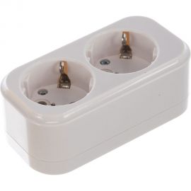 Переносная разборная розетка IEK К02 2 места CLASSIC KYP11-16-02-00-Z 