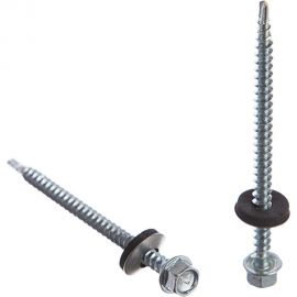 Кровельный саморез Tech-Krep КР ZP сверло 4,8х76 3 шт - пакет 124642 