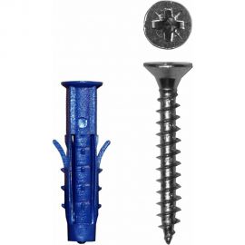 Саморез ШУц Tech-Krep 3,0х30 потайная головка + дюбель 5х25 50 шт - пакет 112562 