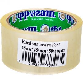 Клейкая лента Fort 48 мм, 45 мкм, 50 м прозр. 10003697 