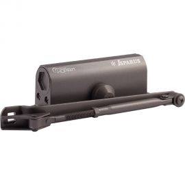 Дверной доводчик с фиксацией НОРА-М Isparus 430F (морозостойкий; от 50 до 110 кг; графит) 18404 