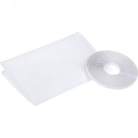 Противомоскитная сетка-штора на дверь с крепежной лентой 45x210 см 2шт. HELP 80003 