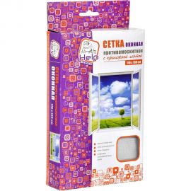 Противомоскитная сетка с крепежной лентой HELP 100х130 см 20 80001-Л 