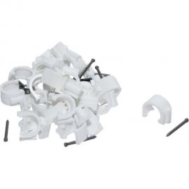 Скоба для кабеля, круглая А 10мм, 50шт - пакет Tech-Krep 103651 