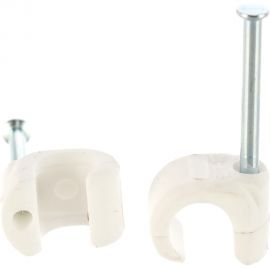 Крепежная скоба ЕВРОПАРТНЕР белая SC 7-10 50шт. 3 0835 1 