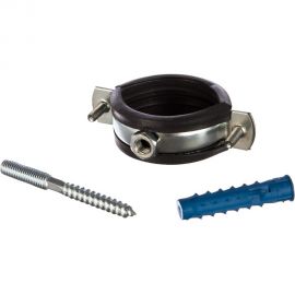 Хомут с резиновым уплотнителем, шурупом и дюбелем Tech-Krep 1-1/2, 48-53мм - пакет 136976 