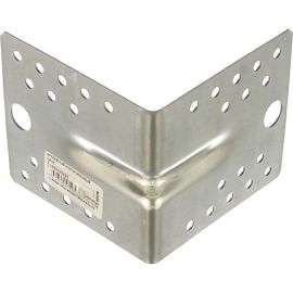 Крепежный усиленный уголок Tech-Krep оцинкованный 105х105х90х2,0 мм - накл. 124408 