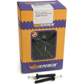 Дюбель-гвоздь с грибовидным бортиком VIPКрепеж 6х40 120 шт 43702 VIP 