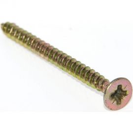 Шурупы ВИРТУОЗ 5х50 потайная головка, желтый цинк 100 шт 280-04703 