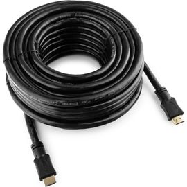 Кабель Cablexpert HDMI v1.4, 19M/19M, 15м, черный, позолоченные разъемы, экран, пакет CC-HDMI4-15M 