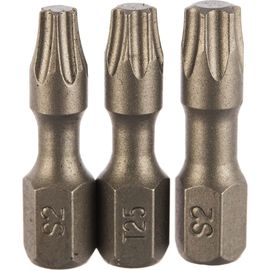 Набор бит Torx №3 (3 шт; 25 мм; Т20/Т25/Т30) Quadro Torsion 490003 