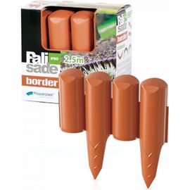 Бордюр для сада терракотовый Prosperplast Palisada border IPBO-R624 