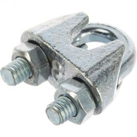 Зажим троса DIN 741 оцинкованный 60 шт. (8 мм; ТФ5) Зубр 4-304415-08 