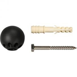 Комплект дверного ограничителя ЕВРОПАРТНЕР TSM черный 87579 