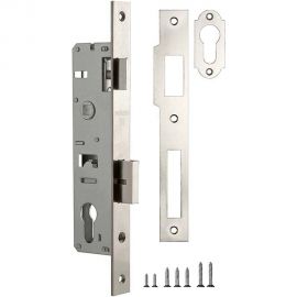 Корпус узкопрофильного замка с защелкой Fuaro 153-25/85 CP хром 27535 