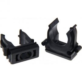 Крепеж - клипса для труб MasterProf диам. 24-25 мм, черная, 50 шт. ЭТ.120527 