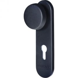 Кноб/нажимная ручка для противопожарных дверей DOORLOCK V S38KP-KNOB/F PZ72 серия Variant, на короткой накладке, черная, А=52-75мм 79054 