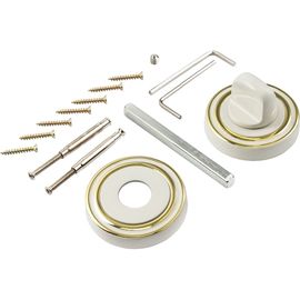 Завертка к ручкам РЕНЦ BIG белый / золото блестящее INBK 16 W/GP 