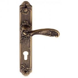 Дверная ручка на длинной накладке GENESIS FLOR ANT. COFFEE CL 940000000400 