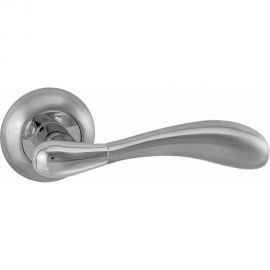 Дверная ручка Renz Розаро (хром матовый; хром блестящий) INDH 89-08 SC/CP 