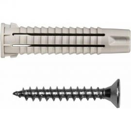 Универсальный нейлоновый дюбель ЕВРОПАРТНЕР PDU N 8х40 с шурупом 5х60 Zn 20 шт. 1 0078 2 