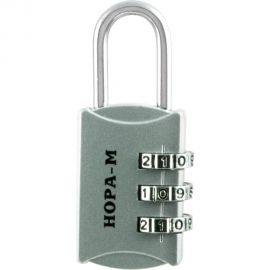 Навесной кодовый замок НОРА-М 607 серебро 17082 