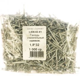 Строительный гвоздь КРЕПКО-НАКРЕПКО 1.8x32 оцинк. 1 кг 41011 