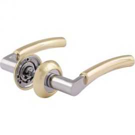 Дверная ручка НОРА-М 99А AL золото/хром 15396 