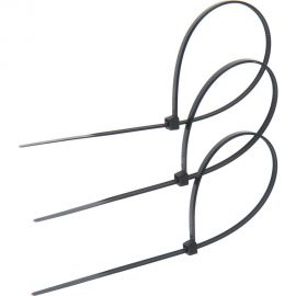 Нейлоновый хомут для стяжки TUNDRA 2.5х200 мм, черный, в упаковке 100 шт. 1112938 