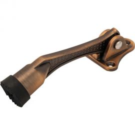 Дверной фиксатор Аллюр KH-130 WW белый козья ножка Я667 