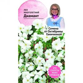 Семена ОКТЯБРИНА ГАНИЧКИНА Лен Диамант многолетний, 10 шт. 119256 
