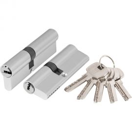 Цилиндровый механизм AJAX AX200/80 mm 35+10+35 CP хром 5 кл. 39863 