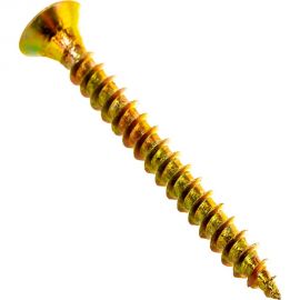 Саморез КРЕП-КОМП желтый цинк POZY 3х30 1500шт жд330ф 