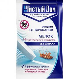 Инсектицидный карандаш от тараканов, блох, мух, постельных клопов Чистый дом без запаха 02-440 