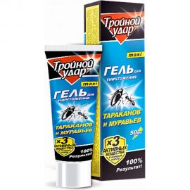 Гель от тараканов Домовой Прошка ТРОЙНОЙ туба 50 мл 21538 