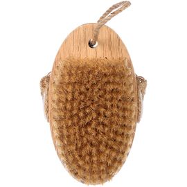 Деревянная банная массажная щетка с натуральной щетиной Банные Штучки Антицеллюлит 13 см 41334 