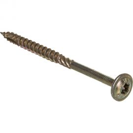 Универсальный саморез ГОСКРЕП конструкц. 6,0 x 90 желт.,пресс шайба TX30 6 шт 14-0016790 