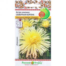 Семена РУССКИЙ ОГОРОД Цветы Астра Унилюкс СЕВЕРНАЯ КОРОНА 0.3 г 701896 