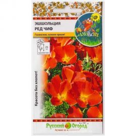 Семена РУССКИЙ ОГОРОД Цветы Эшшольция Ред Чиф СР 50 шт. 703629 