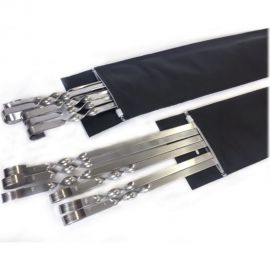 Набор плоских шампуров Домашний Сундук в чехле, 6 штук ДС-177 