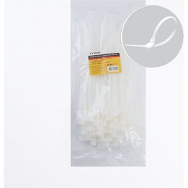 Нейлоновый многоразовый хомут STEKKER 8x250 мм, белый, NYCT80-250 39083 