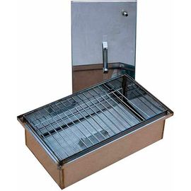 Двухъярусная коптильня с гидрозатвором и поддоном TEHNOLIT 