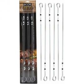 Набор шампуров Ecos ZDBQ-34 6 шт, хромированная сталь, р-р 550х10мм 999641 