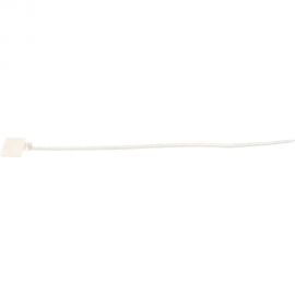 Пластиковая нейлоновая стяжка TWT с площадкой для маркировки, 3,6x205 мм, белая, 100 шт. CVM-205 