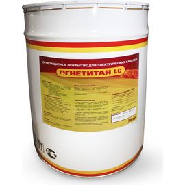 Огнезащитное покрытие для электрических кабелей Огнетитан LC белый БП-00000844 